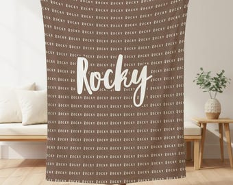 Custom Dog Name Blanket, Personalized Puppy Throw Blanket, Soft Pet Lover Gift, Cozy Dog Blanket, New Puppy Present, Custom Pet Gift