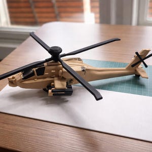 AH-64 Apache Attack Helicopter Model Kit – 3D Printed