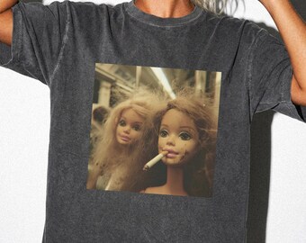 Funny Doll Meme Shirt Sarcastisch Ironisch T-shirt Vrouwen Losgeslagen Ongepast T-shirt Verontruste grapkleding