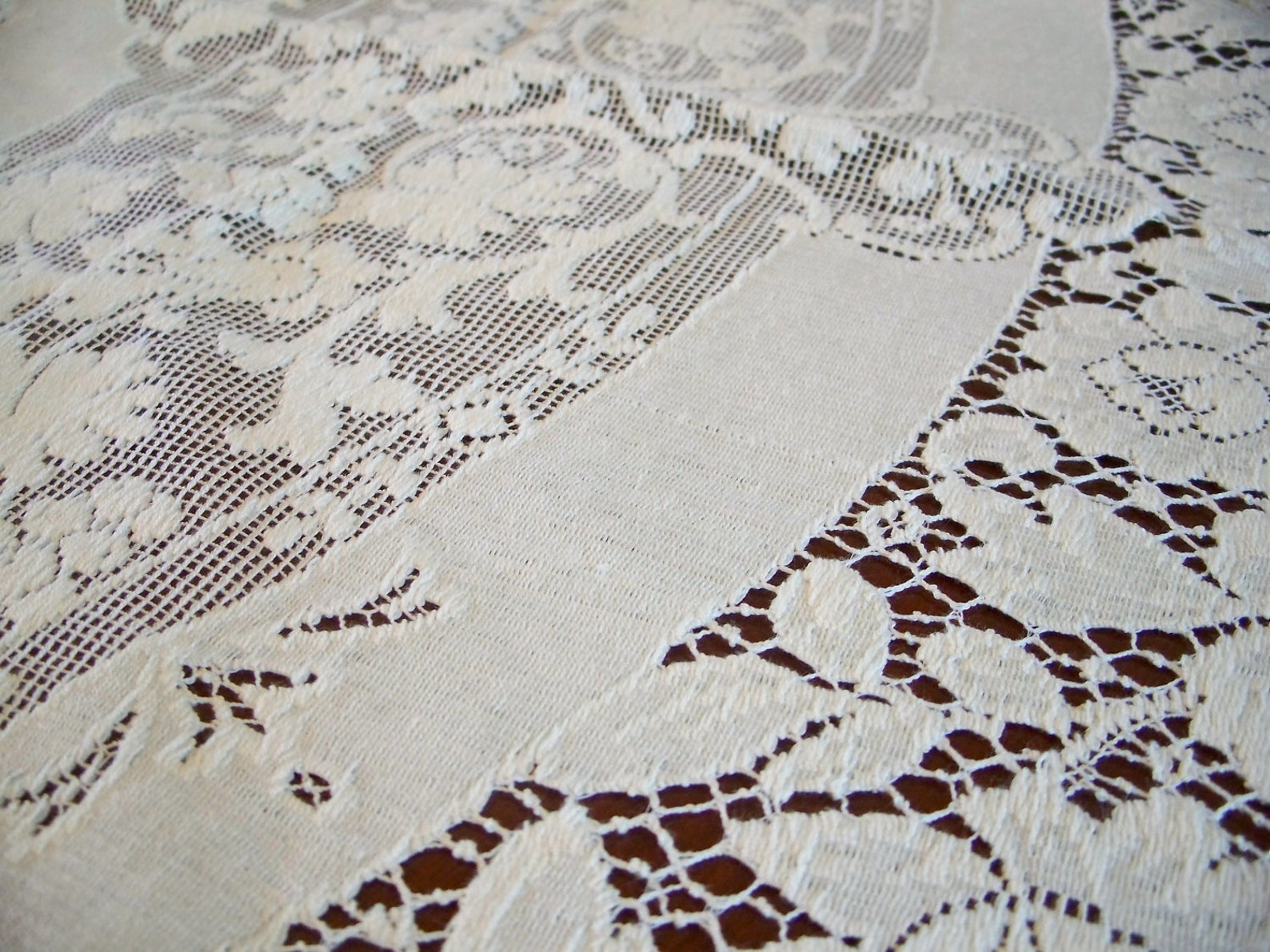 Vintage Quaker Lace White House Tablecloth Never Used in Etsy