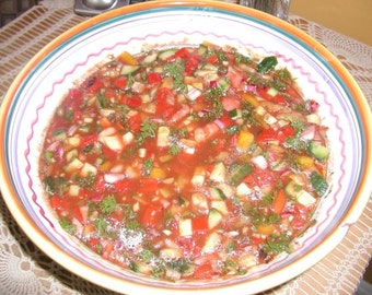 Gazpacho Soup Recipe PDF, Mexican Gazpacho Soup, PDF Cold Summer Soup Recipe