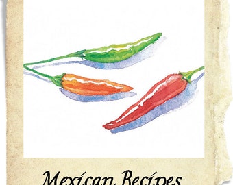 Plato Mexicano con Chile Verde, Receta de Chile Verde Mexicano para Burritos o Enchiladas con Carne de Res o Cerdo PDF