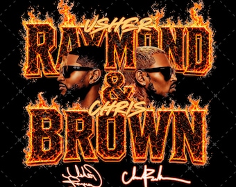 Raymond & Brown Tour 2026, Usher x Chris Brown Tshirt Design ( Digital Download)