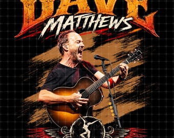Dave Matthews Band PNG File, Summer Tour 2026, Tshirt Design ( Digital Download)