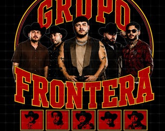 Grupo Frontera PNG file: Printable Design, 300 DPI (Digital Download)