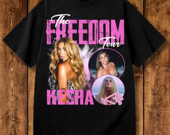 Kesha tour 2026 Tshirt Design,The Freedom Tour PNG File (Digital Download)