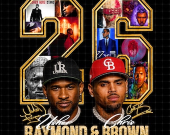 Raymond & Brown Tour 2026, Usher x Chris Brown Tshirt Design ( Digital Download)
