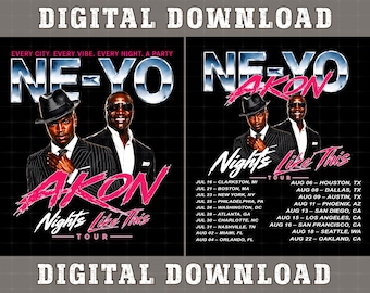 Ne-Yo Akon Nights Like This Tour 2026 2 PNG ( Instant Download )