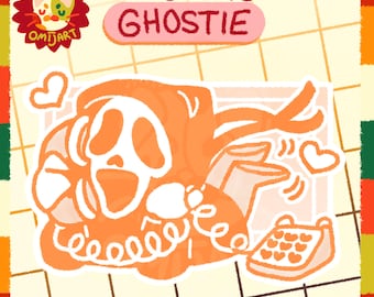 Ghost Face Scary Movies Sticker! | holographic horror stickers