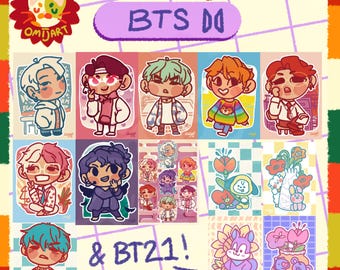 BTS + BT21 Postcards