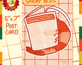 Shrimp News Postcard