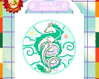 Haku Dragon Anime Inspired Tote Bag