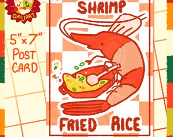 Shrimp Fried Rice Postcard