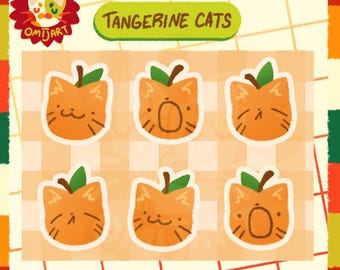 Tangerine Cats Postcard
