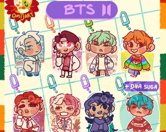 BTS Pins and Keychains