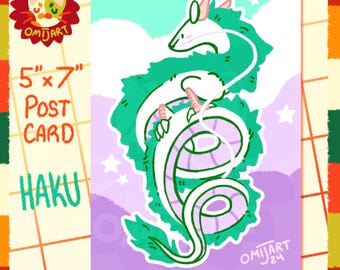 Spirited Dragon Anime Postcard