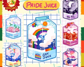 Pride Juice Postcards | LGTBQIA+ Art