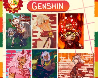Genshin Postcards