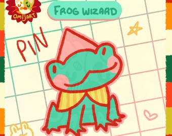 Frog Wizard Pin