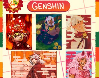 Genshin Inspired Large Prints