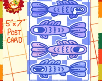 Silly Sardine Postcard