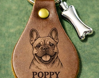 Dog Bone Urn Keychain | Personalized Pet Loss Keepsake | Cremation Jewelry with Ash Vial