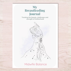Breastfeeding Journal Printable: Milk Tracker, Milestone Keepsake (A4/US Letter) (Digital Download