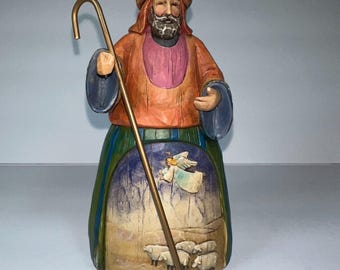 Jim Shore 2003 Nativity Let Earth Receive Her King SHEPHERD Figurine Only 113257