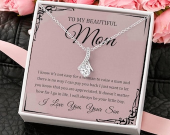 Necklace for Mom from Son, Mother's Day Gift, Emotional Keepsake Jewelry