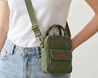 Monet Mini Crossbody Bag PDF Schnittmuster | Kleine Umhängetasche aus Canvas | DIY-Zipper-Taschen-Anleitung | Anfänger Bag Maker Digital Download
