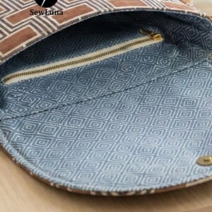 Flora Crossbody Bag PDF Sewing Pattern 2 Sizes | DIY Saddle Purse PDF ...