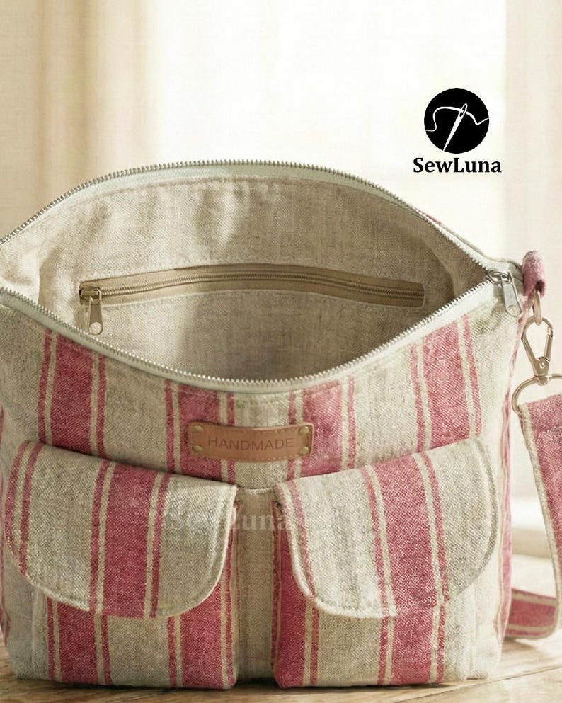 Crossbody Bag PDF Sewing Pattern | Beginner DIY Purse Tutorial | Nova ...