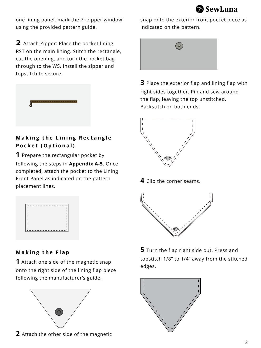 Nora Envelope Bag Sewing Pattern | Beginner DIY Crossbody Purse | DIY ...