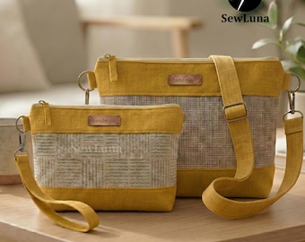 Valla 2-in-1 Beutel & Tasche PDF Schnittmuster | PDF Anleitung | Taschenschnittmuster | DIY Handgelenk Clutch | Digitale Nähanleitung