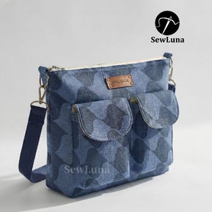 Nova Crossbody Bag PDF Sewing Pattern | Beginner PDF Purse Tutorial | DIY Everyday Bag | Zipper Crossbody Pattern