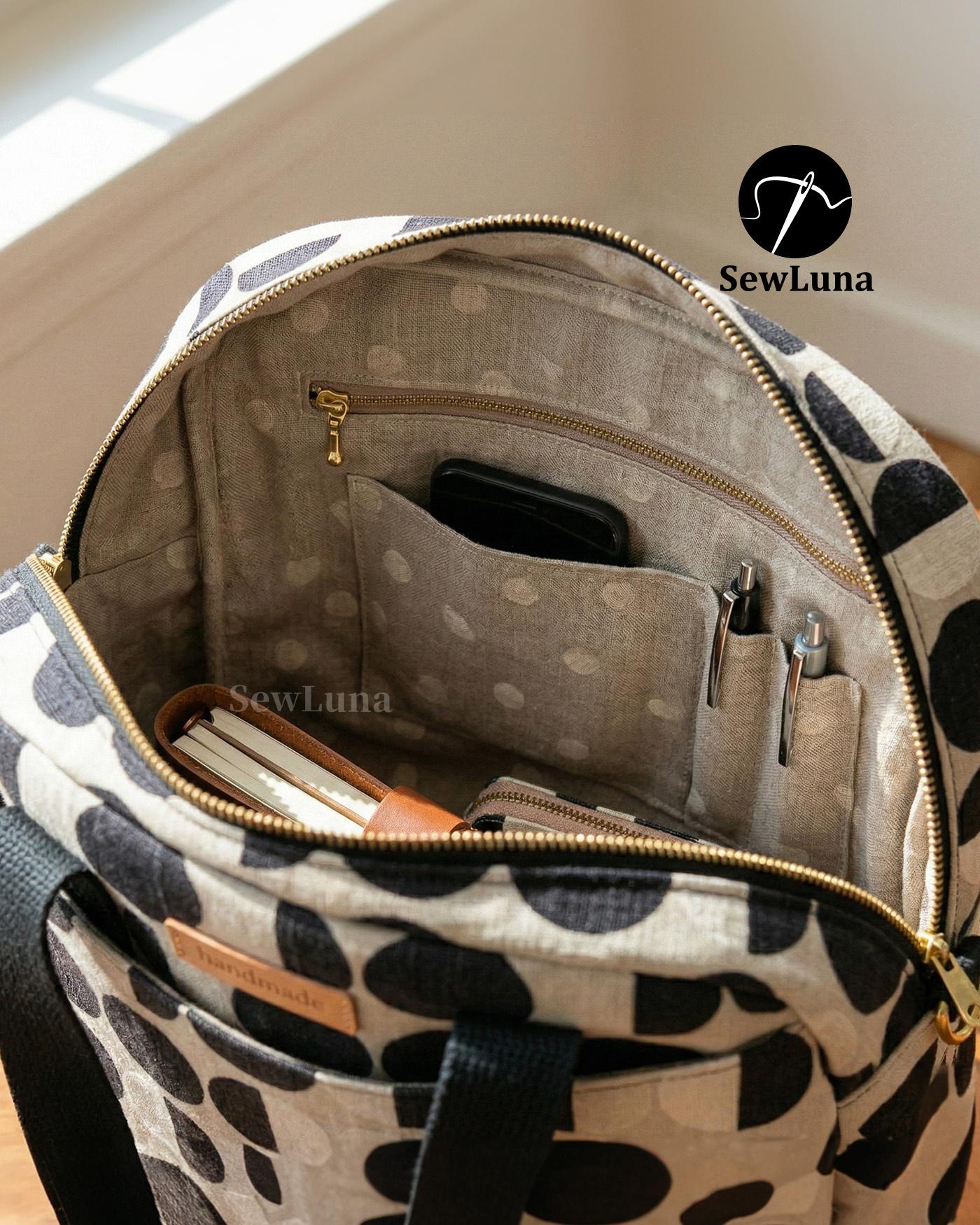 Heritage Hobo Bag PDF Sewing Pattern | Harper Modern Tote Bag Tutorial ...