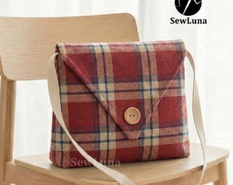 Nora Envelope Bag Sewing Pattern | Beginner DIY Crossbody Purse | DIY Shoulder Bag Tutorial | Minimalist Messenger Bag | Easy Sewing Project