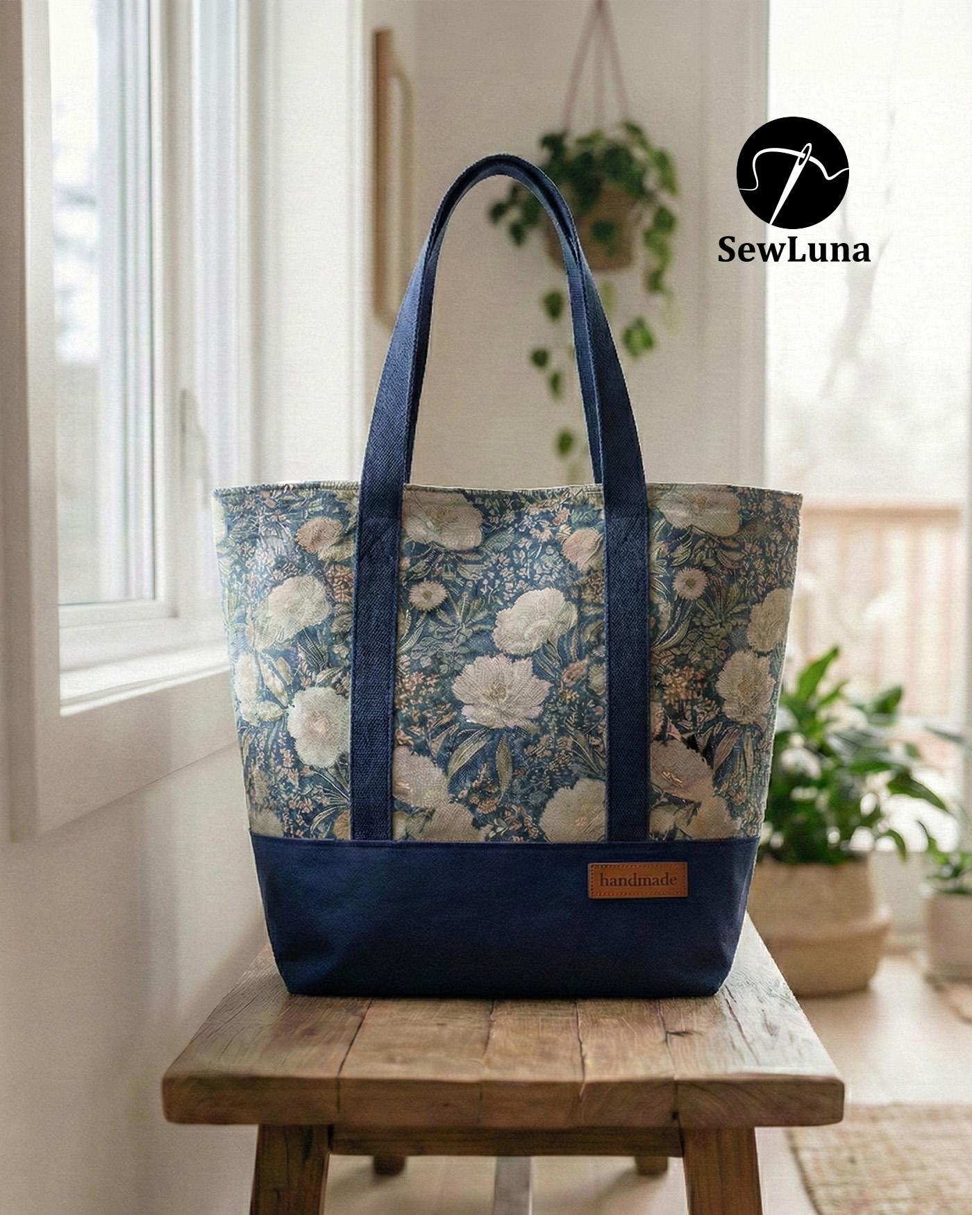 Lyra Tote Bag PDF Sewing Pattern | Canvas Bag Tutorial | PDF Market ...