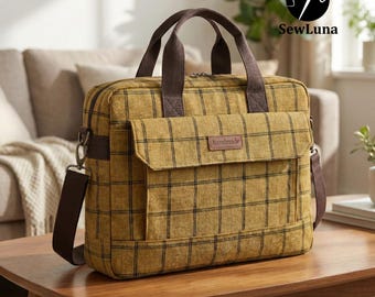 Nolan Laptoptasche PDF Schnittmuster | DIY Messenger Bag Pattern | Gepolsterte Tech-Hülle | Zwischendurch Nähprojekt