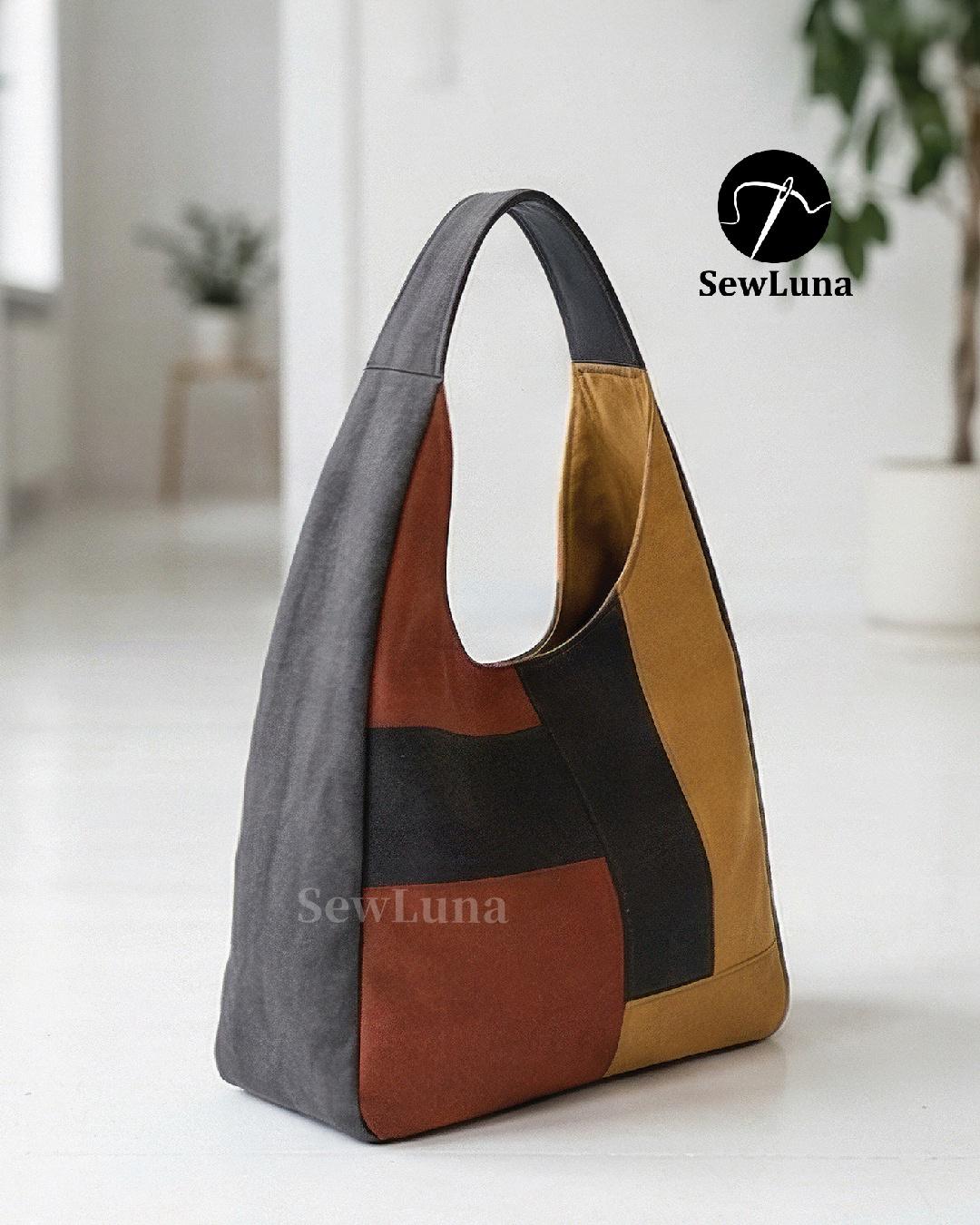 Hobo Bag Sewing Pattern | Darcy Slouchy Tote PDF Tutorial | DIY ...