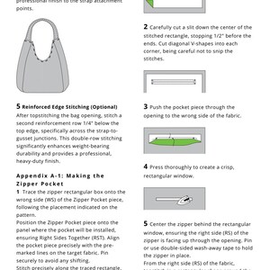 Hobo Bag Sewing Pattern | Darcy Slouchy Tote PDF Tutorial | DIY ...