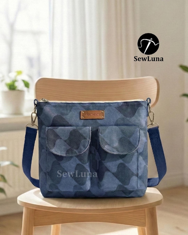 Crossbody Bag PDF Sewing Pattern | Beginner DIY Purse Tutorial | Nova ...