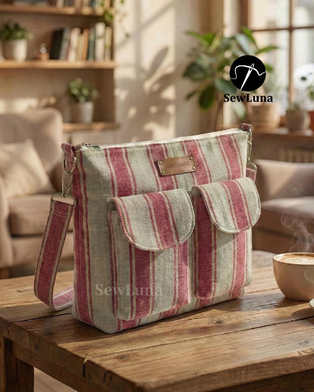 Crossbody Bag PDF Sewing Pattern | Beginner DIY Purse Tutorial | Nova ...