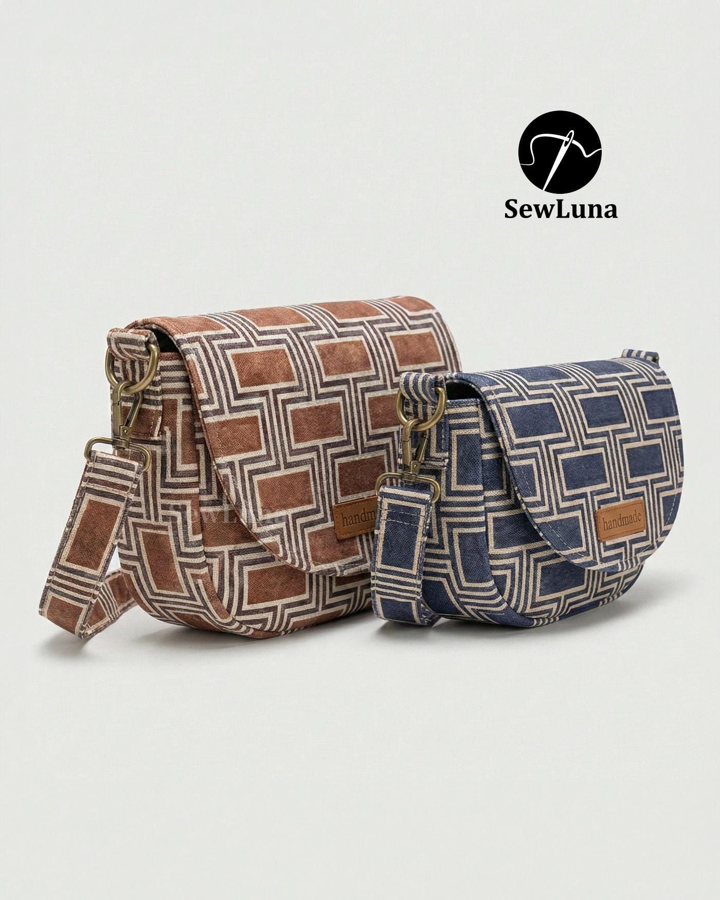 Flora Crossbody Bag PDF Sewing Pattern 2 Sizes | Beginner Purse ...