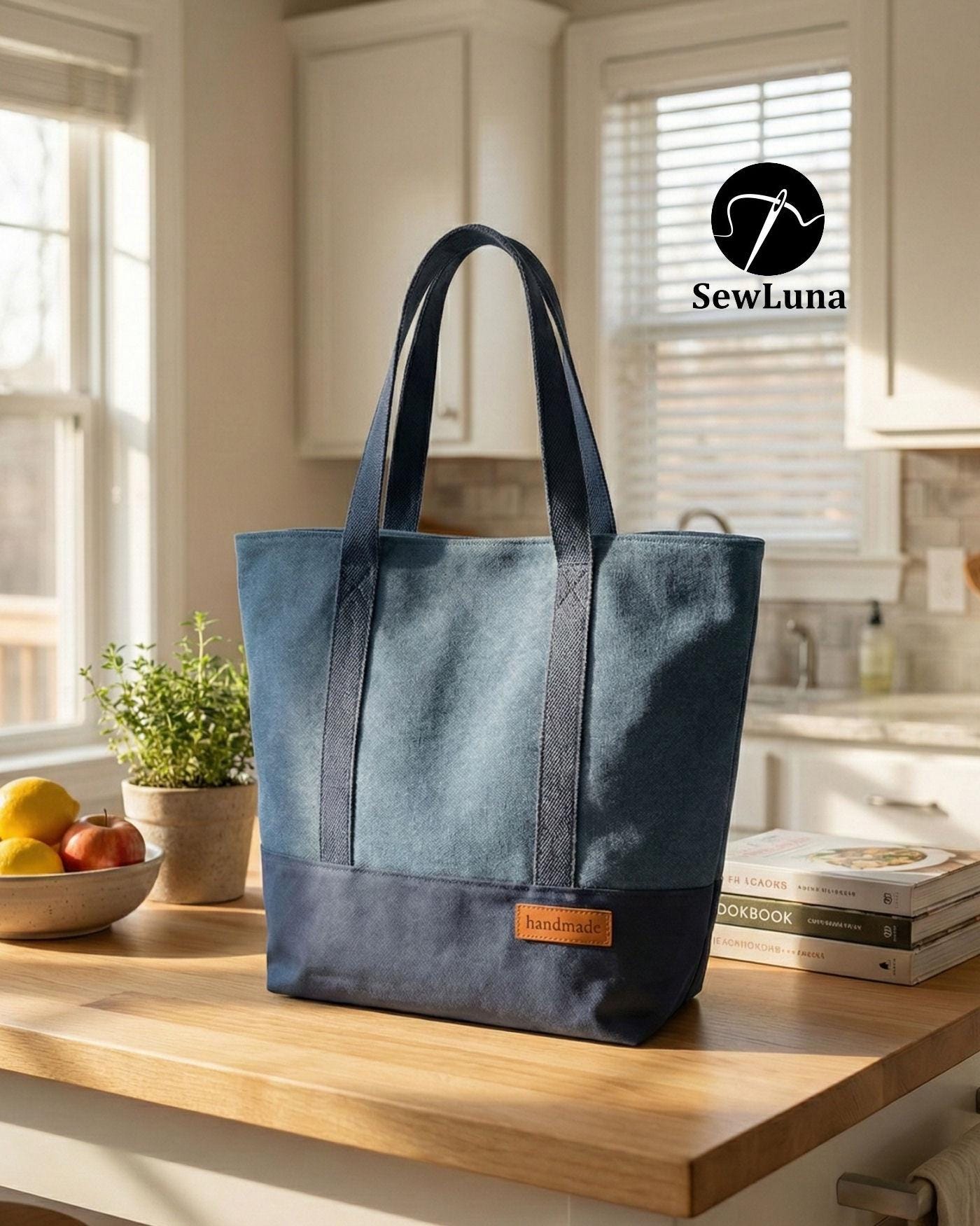 Lyra Tote Bag PDF Sewing Pattern | Canvas Bag Tutorial | PDF Market ...