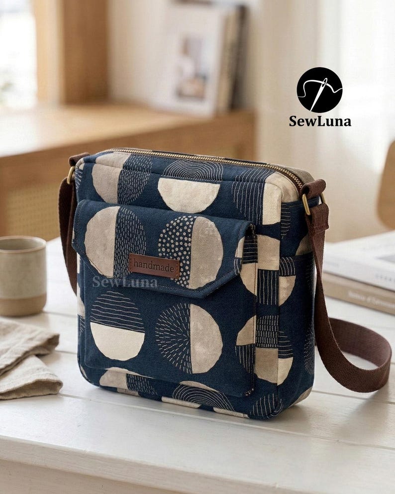 Square Crossbody Bag PDF Sewing Pattern | Arlo Square Purse Sewing ...