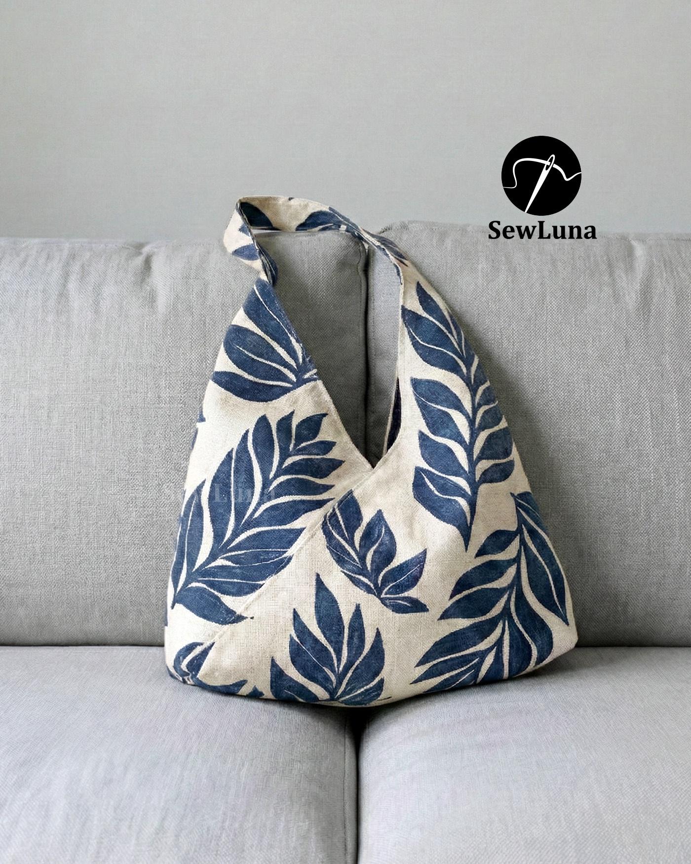 2 Sizes Wrapped Hobo Bag PDF Sewing Pattern | Lora Slouchy Tote Bag ...