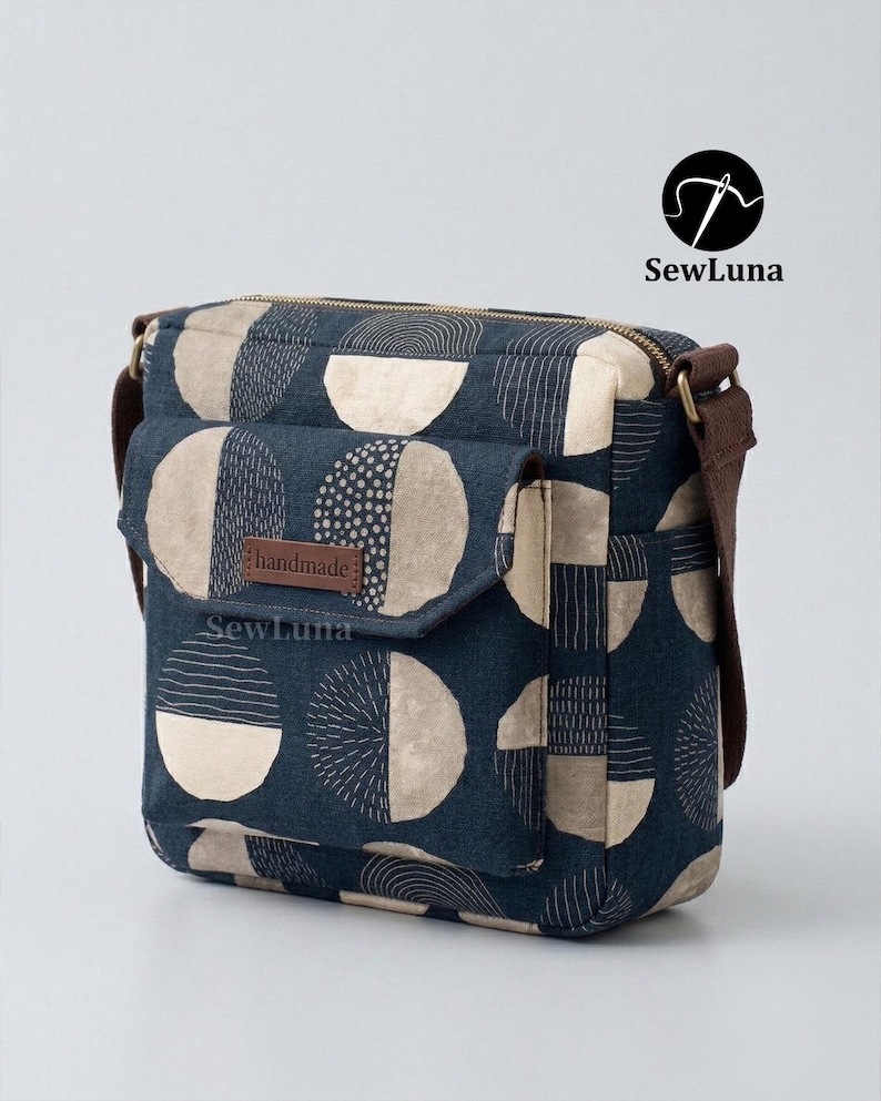 Square Crossbody Bag PDF Sewing Pattern | Arlo Square Purse Sewing ...