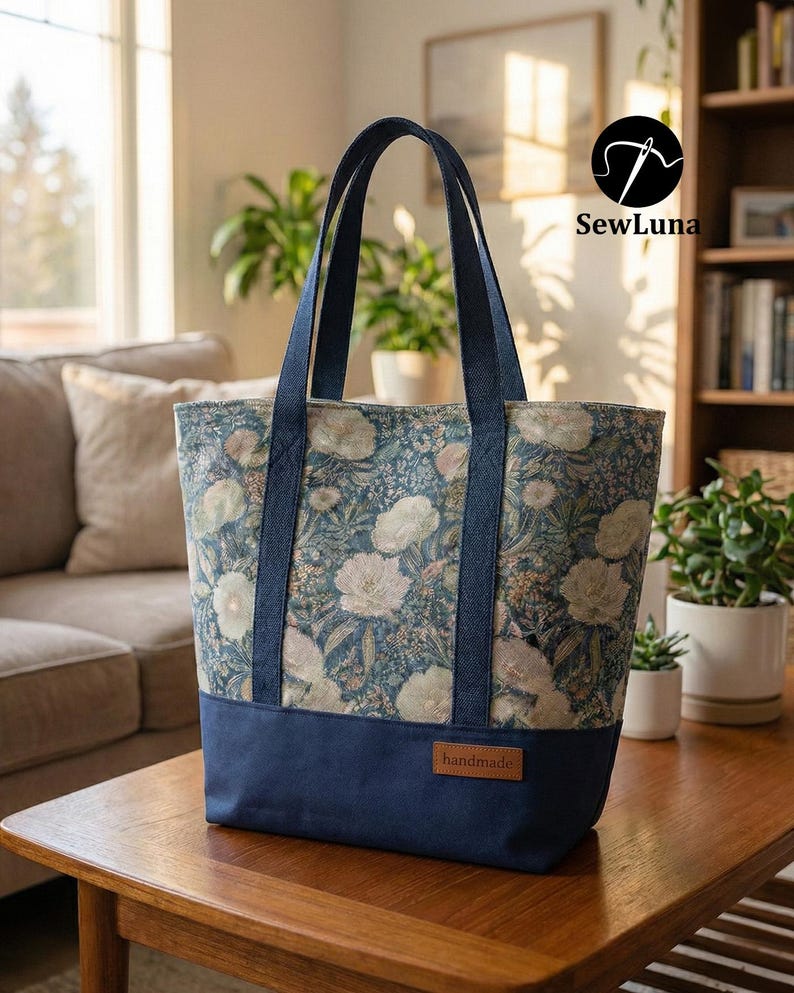 Lyra Tote Bag PDF Sewing Pattern | Canvas Bag Tutorial | PDF Market ...