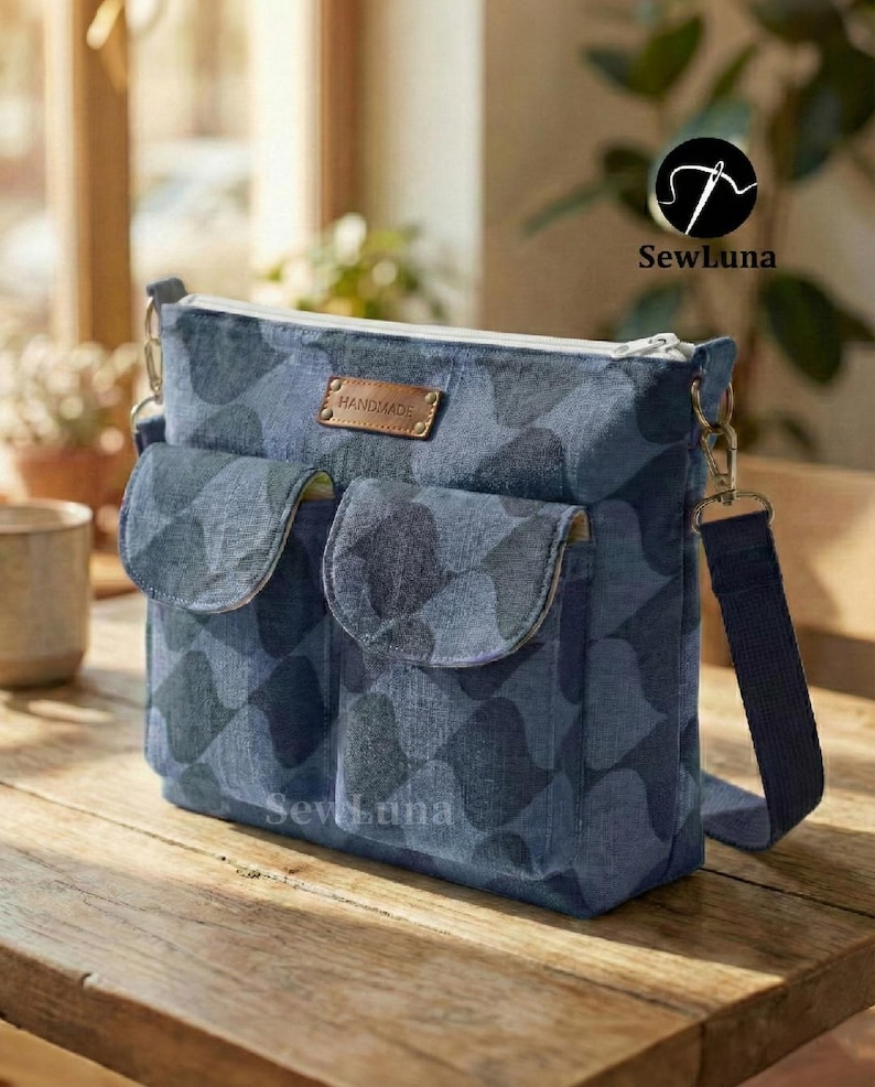 Crossbody Bag PDF Sewing Pattern | Beginner DIY Purse Tutorial | Nova ...